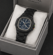 Vegax Crystal Women's Black Resin Watch