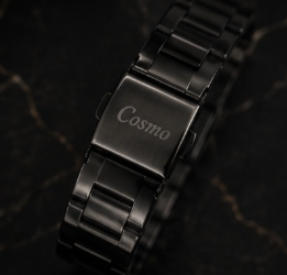 Vegax Cosmo Classic Square Men's Black Stainless Steel Watch