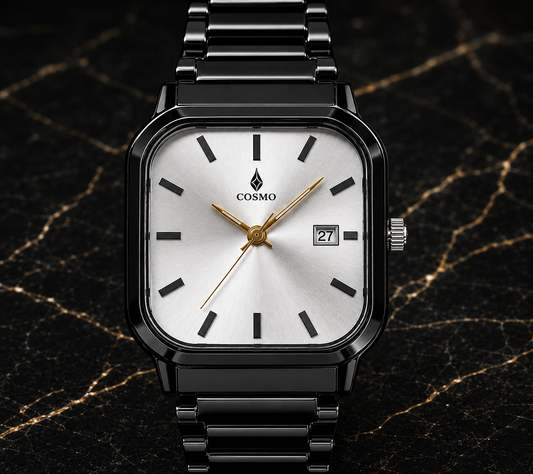Vegax Cosmo Classic Square Women's Black Stainless Steel Watch